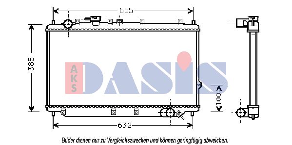 AKS DASIS radiatorius, variklio aušinimas 510060N